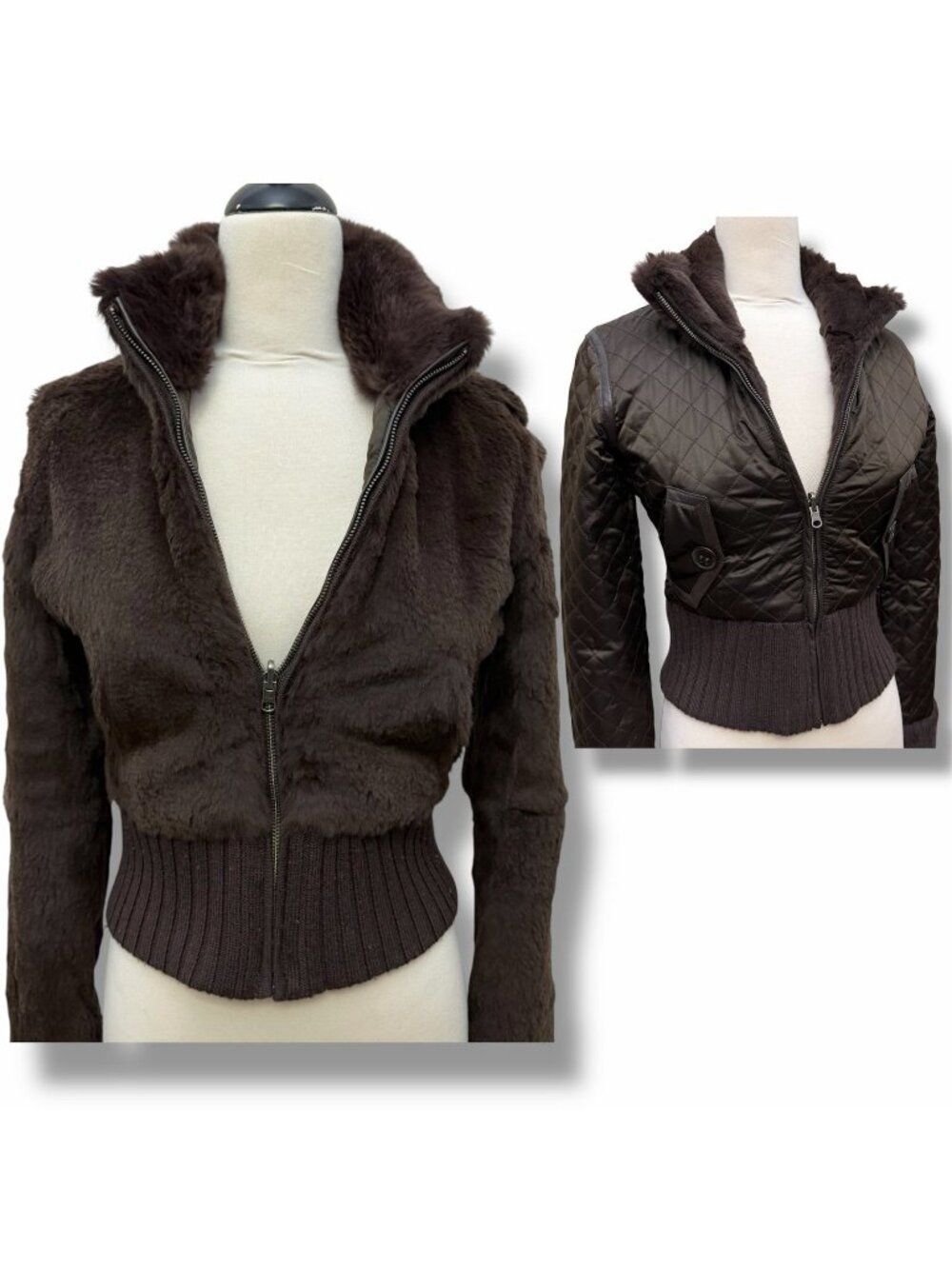 June Rabbit Fur Reversible Jacket